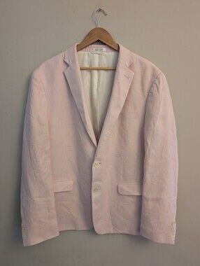 Ralph Lauren Pink Linen Blazer Sport Coat Size 44R